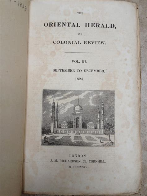 The Oriental Herald and Journal of General Literature Volume 8 Epub