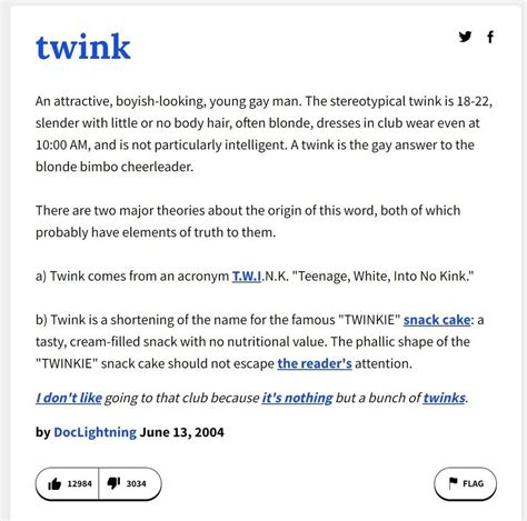 The Origin and Definition of Twink