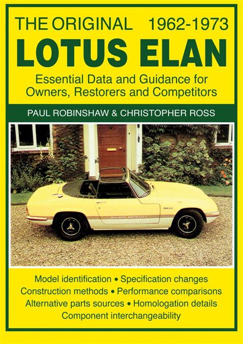 The Original Lotus Elan 1962-1973 Epub