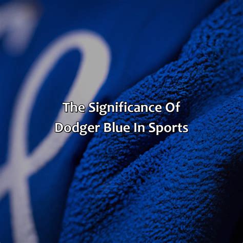 The Origins of Dodgers Blue