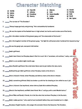 The Outsiders Answer Key Doc