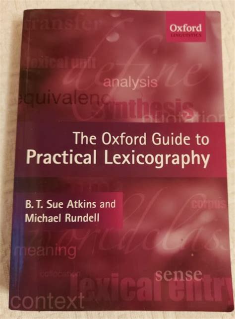 The Oxford Guide to Practical Lexicography Kindle Editon