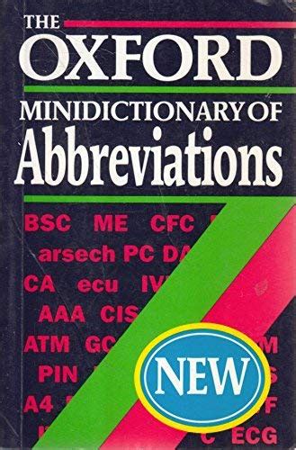 The Oxford Minidictionary of Abbreviations Doc