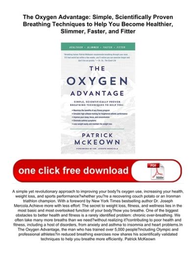 The Oxygen Advantage Simple Scientifically Proven Breathing Techniques to Help You Become Healthier Slimmer Faster and Fitter Doc