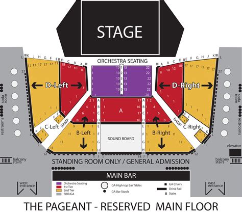 The Pageant Seating Chart