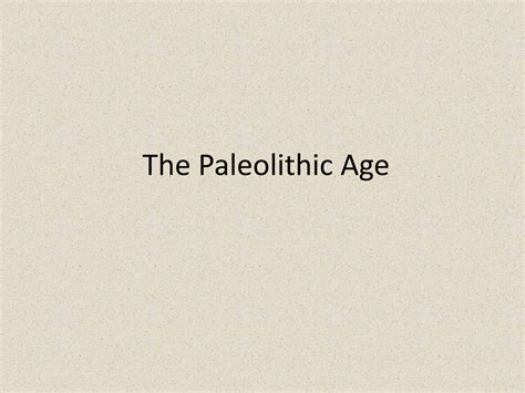 The Paleolithic Solution PDF