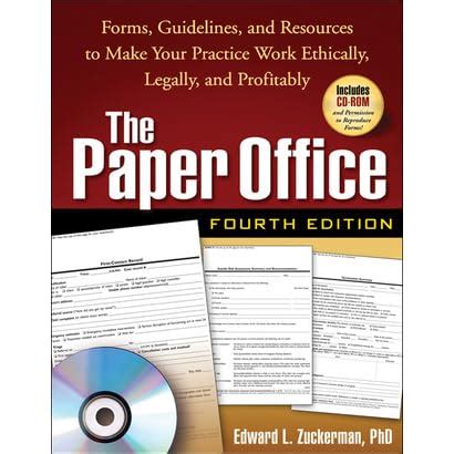 The Paper Office Third Edition Forms Guidelines and Resources to Make Your Practice Work Ethically Legally and Profitably Epub