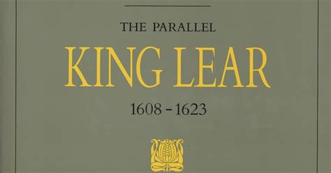 The Parallel King Lear 1608-1623 Doc