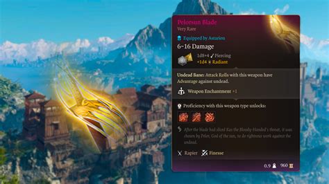 The Pelorsun Blade: A Legacy of Divine Radiance