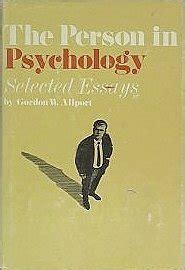 The Person in Psychology Selected Essays PDF