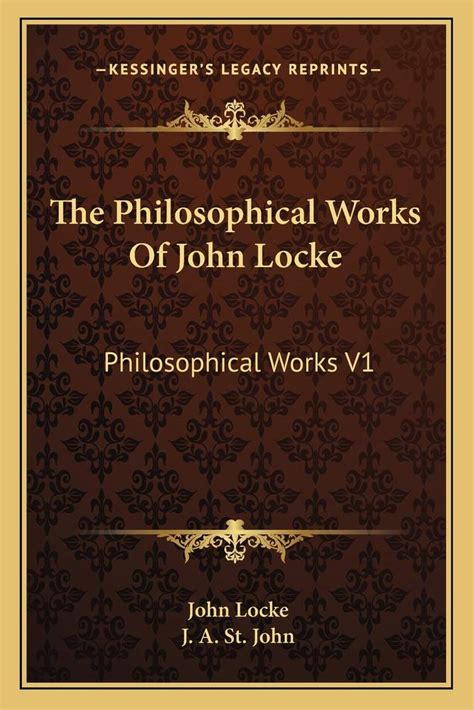 The Philosophical Works Of John Locke Philosophical Works V1 Epub