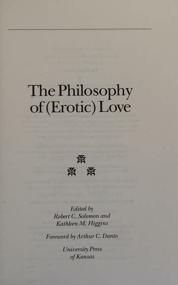 The Philosophy of Erotic Love PDF