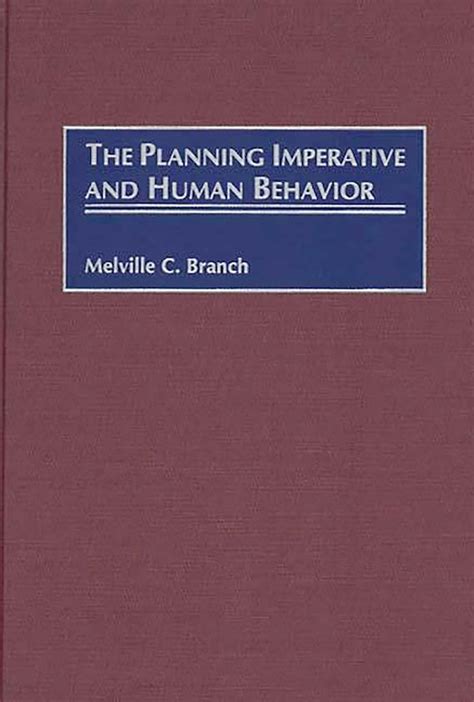 The Planning Imperative and Human Behavior PDF