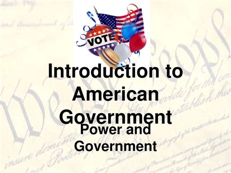 The Play of Power An Introduction to American Government Reader