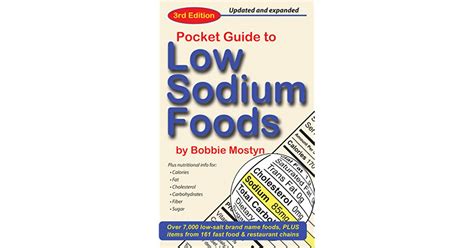 The Pocket Guide to Low Sodium Foods 3rd Edition Epub