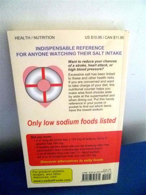 The Pocket Guide to Low Sodium Foods 3rd Edition Doc