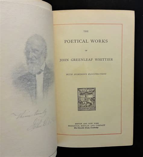 The Poetical Works of John Greenleaf Whittier... Reader