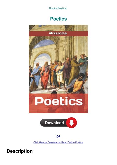 The Poetics Great Books in Philosophy Kindle Editon