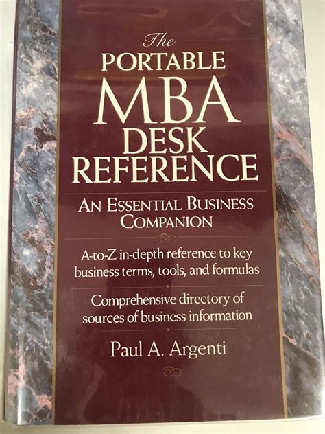 The Portable Mba Desk Reference An Essential Business Companion PDF