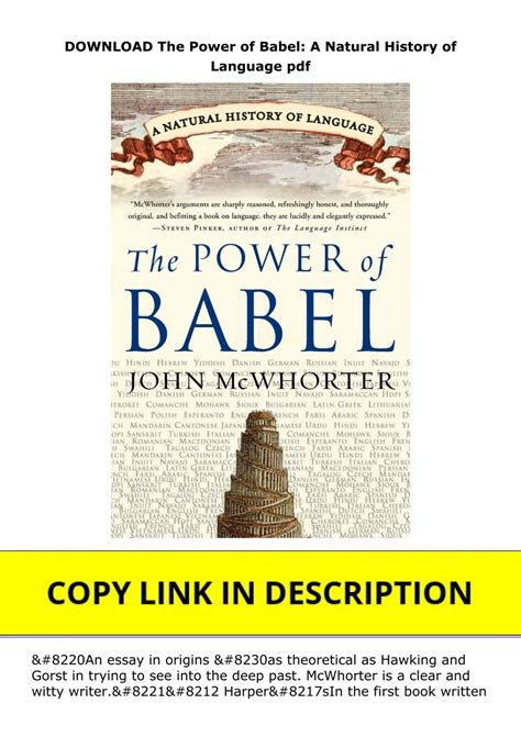 The Power of Babel A Natural History of Language Doc