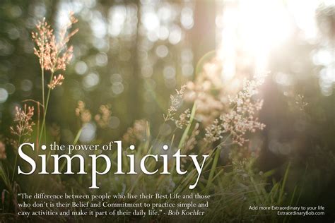 The Power of Simplicity