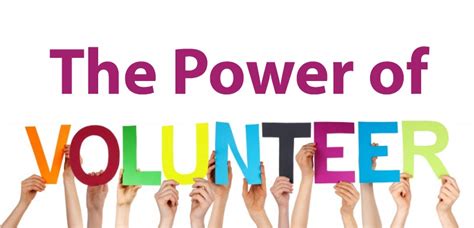 The Power of Volunteering