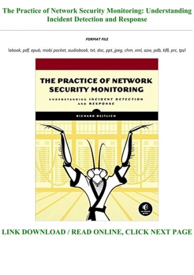 The Practice of Network Security Monitoring Understanding Incident Detection and Response PDF