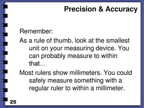 The Precision of Millimeters