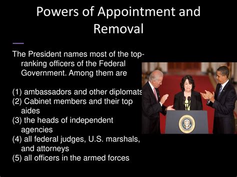 The President's Appointment and Removal Powers