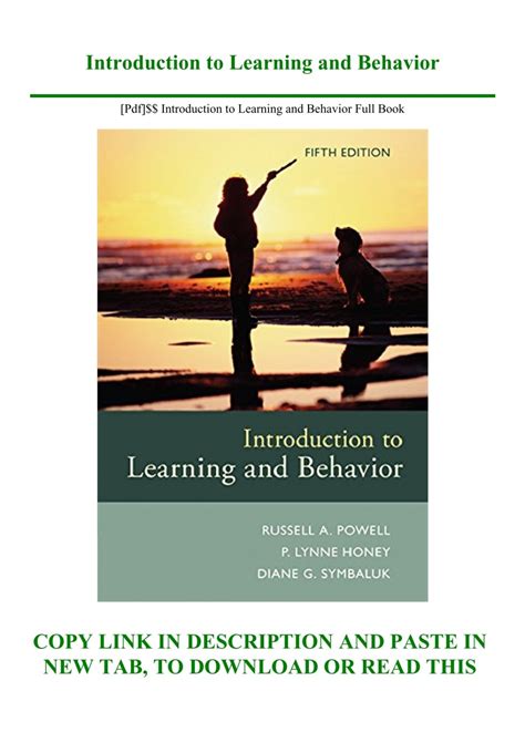 The Principles Of Learning And Behavior 6th Edition Pdf Doc