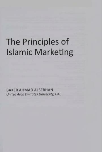 The Principles of Islamic Marketing Kindle Editon