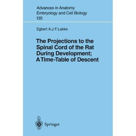 The Projections to the Spinal Cord of the Rat During Development A Timetable of Descent Epub