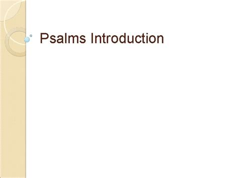 The Psalms An Introduction PDF