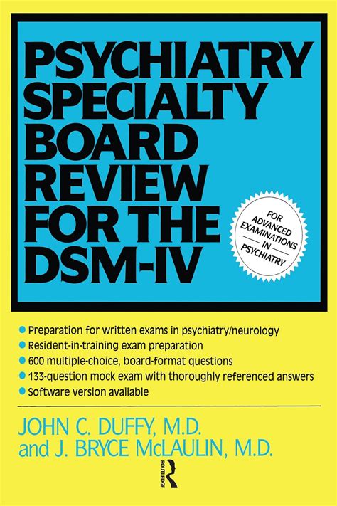 The Psychiatry Specialty Board Review For The DSM-IV IBM Or Kindle Editon