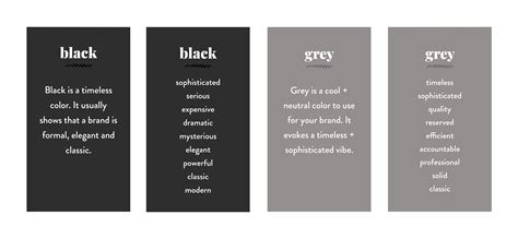 The Psychology of Grey and Black