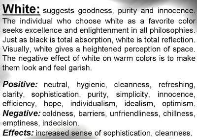 The Psychology of White: A Positive Force