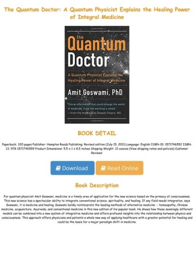 The Quantum Doctor Ebook Epub