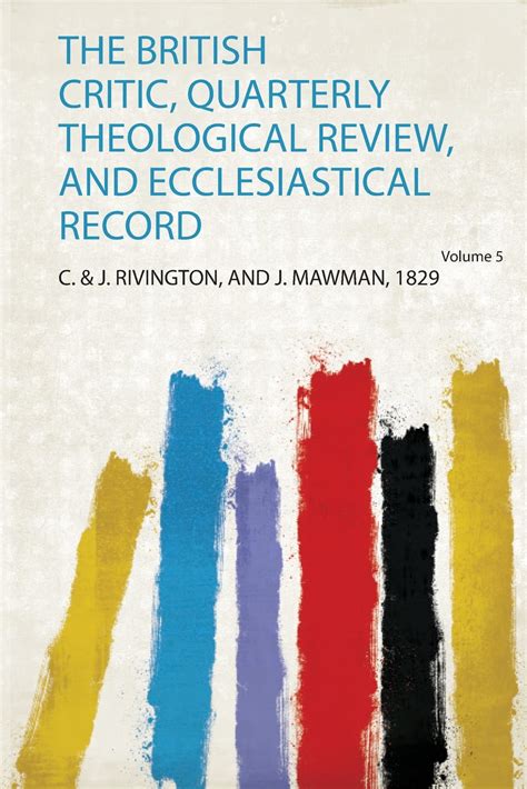 The Quarterly Theological Review and Ecclesiastical Record Volume 1 PDF