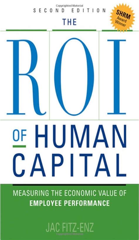 The ROI of Human Capital: Measuring the Economic Value of Employee Performance Epub