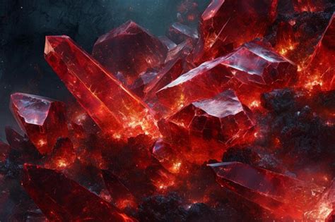 The Rarity of Glowing Red Crystals