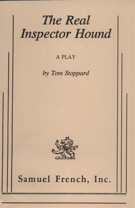 The Real Inspector Hound Script Pdf Free Doc