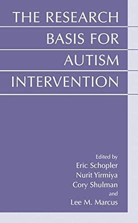 The Research Basis for Autism Intervention 1st Edition PDF