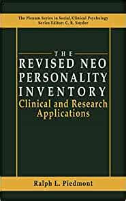 The Revised NEO Personality Inventory Clinical and Research Applications 1st Edition PDF