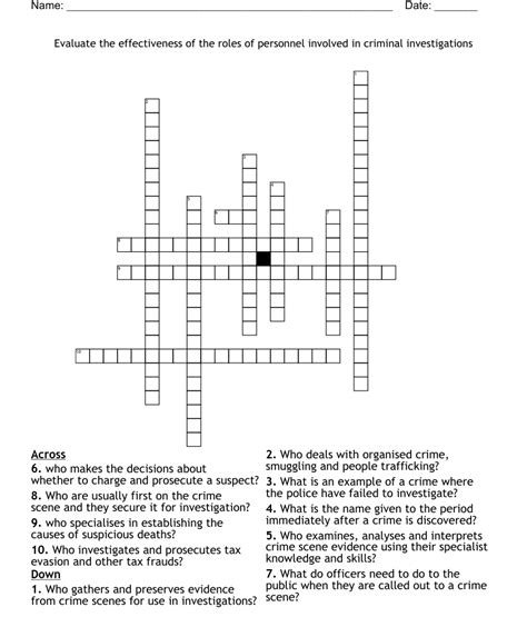 The Role of Crossword Puzzles in Missing Student Investigations