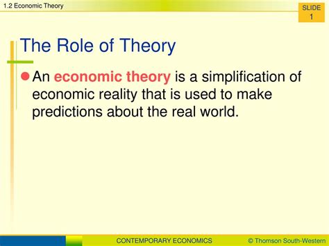 The Role of Economic Theory Reader