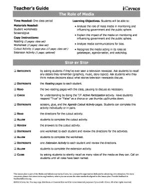 The Role of Media: An Answer Key to Understanding Its Impact