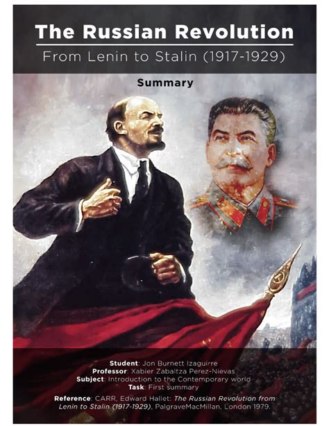 The Russian Revolution from Lenin to Stalin 1917-1929