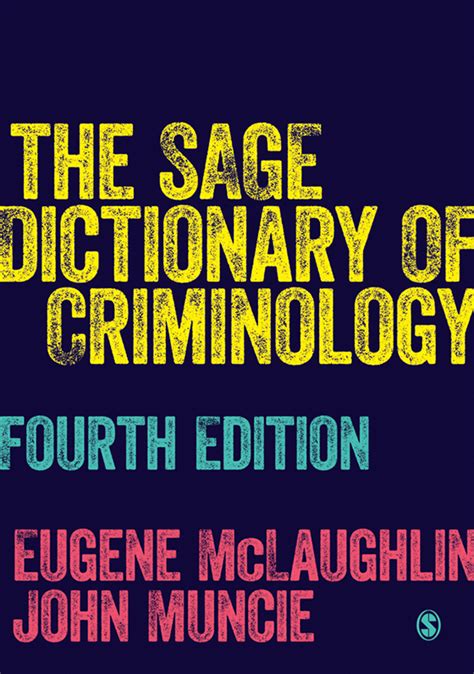 The SAGE Dictionary of Criminology Reader