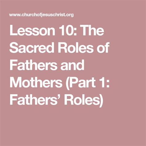 The Sacred Role of Mothers