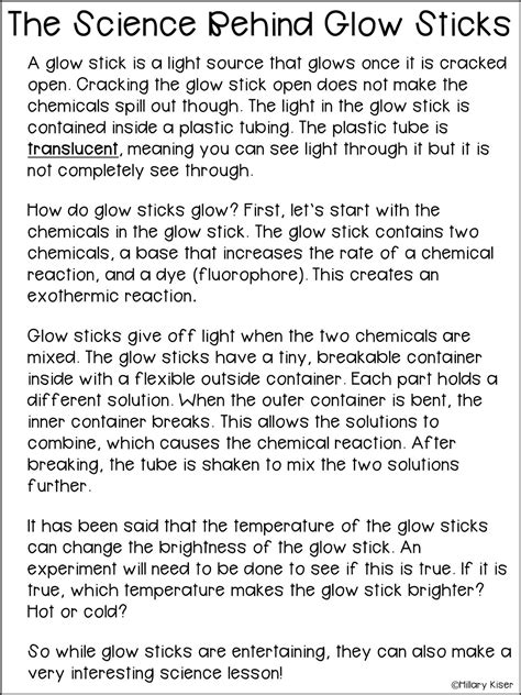 The Science behind the Glow